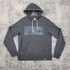 Kansas City Royals Hoodie Adult Medium Gray '47 Brand 2015 World Series Champs